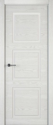 Межкомнатная дверь Комфорт ЛШ74 Шпон+эмаль (открытая пора), Белый, 600/700/800/900*2000 мм.